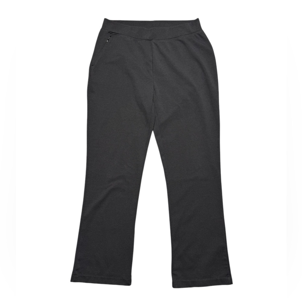 Woolrich Women's Pull On Straight Leg Pants Black Size Medium Stretch High Rise